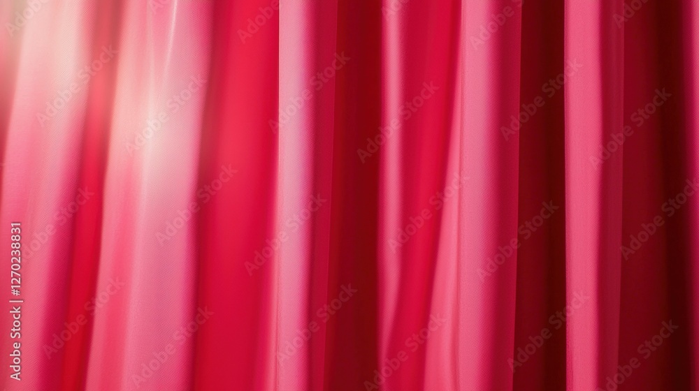 Poster a vibrant display of flowing red fabric, showcasing soft folds and a rich texture, creating an elega
