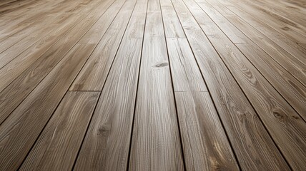 Close-up of wooden flooring with smooth texture and natural grain detail in a diagonal perspective view.