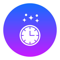 Obraz premium New Year Clock Icon