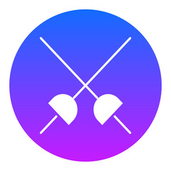 Fencing Sports Icon