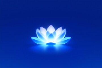 Colorful lotus, minimalist design