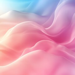 Obraz premium A soft and dreamy abstract background featuring flowing waves of pastel colors, blending seamlessly together