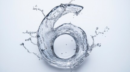 Water Splash Number Six - Liquid Elegance
