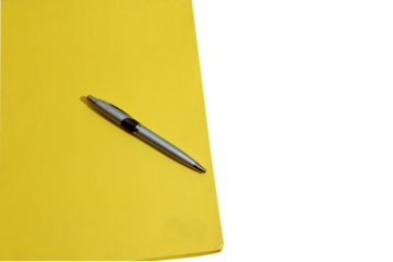 notebook with pencil on the table