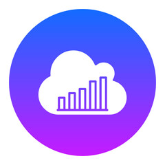 Cloud Stats Icon