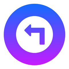 Turn Left Icon