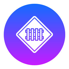 Railroad Crossing Icon