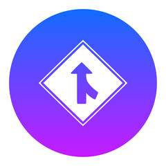 Converging Road Icon