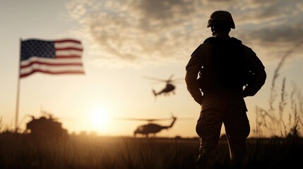 Military honor: army appreciation, patriotic day, national tribute, soldier recognition, defense service, united valor, heroic commitment, historic celebration, annual pride, American armed.