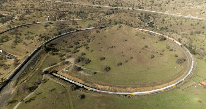 Tehachapi Loop Drone Hyperlapse