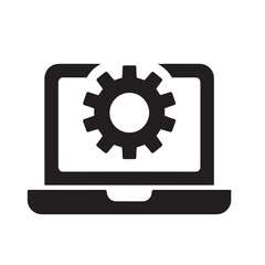 Laptop with gear icon. (1)
