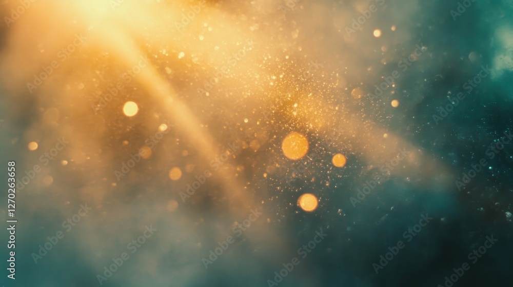 Aufkleber abstract light rays and bokeh in a dreamy background