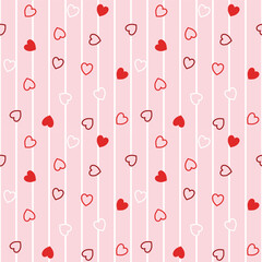 seamless pattern with hearts