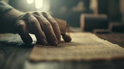 Hand Tracing Ancient Text