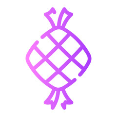 ketupat gradient icon