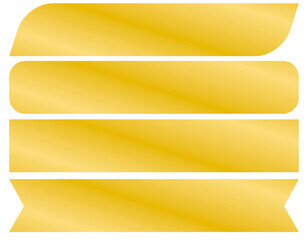 gold element ribbon image transparent