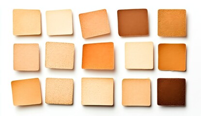 Fototapeta premium Makeup Foundation Shades: A Diverse Palette of Warm Tones for Every Skin