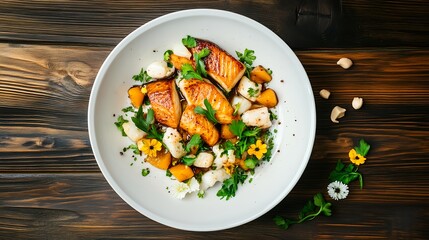 Savor Pan-Seared Salmon with Citrus & Herbs; a culinary delight!