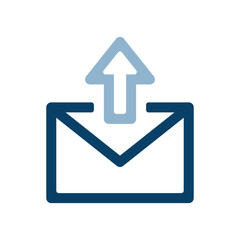 メール送信のイラストアイコン