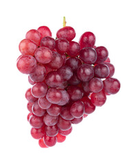 Ripe red grape isolated on white background