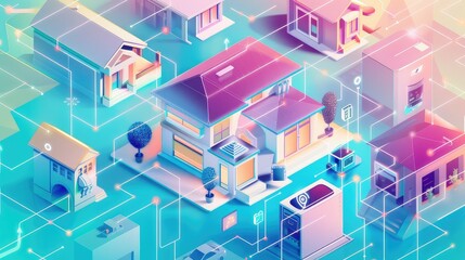 Futuristic Smart Neighborhood with Connected Homes