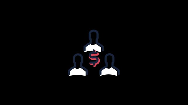 man and dollar animation