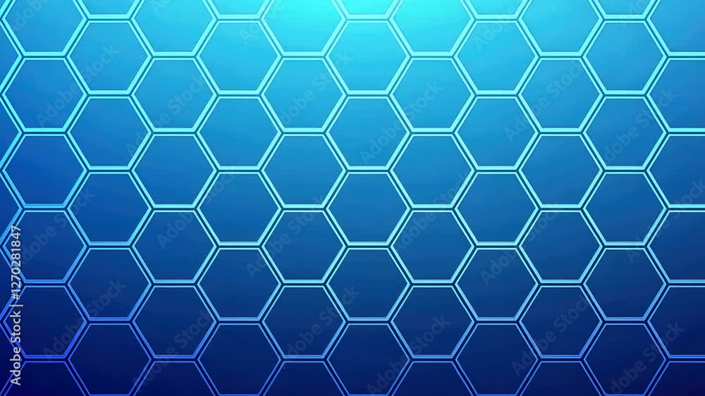 Aufkleber gradient modern background, blue hexagonal pattern background design.
