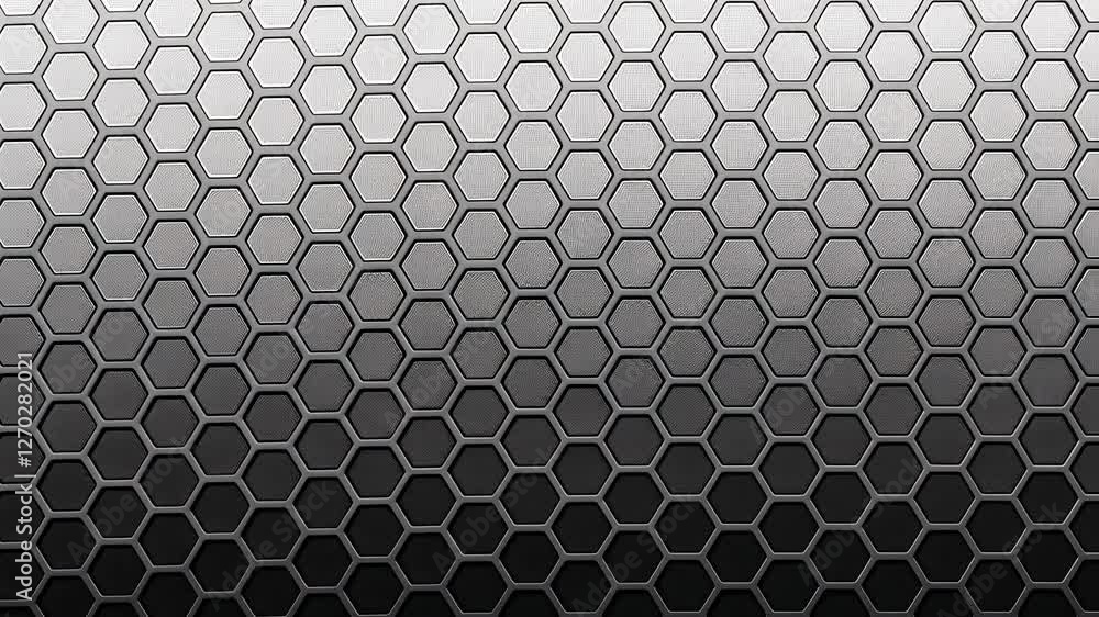 Aufkleber gradient modern background, honeycomb pattern with gradient shading.