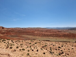 beautiful landscape in the desert
