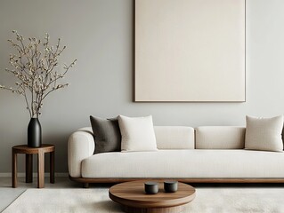 Designing a modern living room with minimalist decor contemporary home interior design cozy atmosphere eye-level serenity