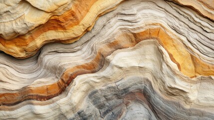 Sandstone Layers with Soft Earthy Colors – Abstract background