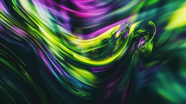 Shapes in Motion with Blurred Trails – Abstract background