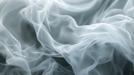 Fototapeta premium Smoke Swirls with Soft Gray Wisps and Delicate Curves – Abstract background