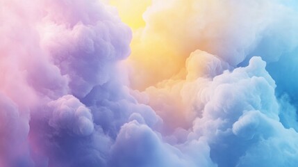 Soft Cloud Textures with Lavender and Sky Blue &ndash; Abstract background