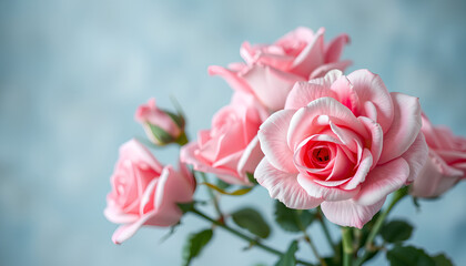 light pink roses in soft color and blur style for background. sweet color roses flowers in pastel tone with blurred style for background pattern texture 2