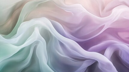 Obraz premium Soft Gradient Waves with Lavender and Mint – Abstract background