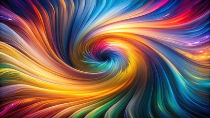 Obraz premium Vortex-like waves in a mesmerizing dance of swirling energy and colors, as if the fabric of reality was being manipulated by an invisible force , dynamic, swirly