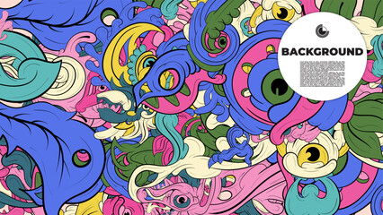 Obraz premium Dynamic Abstract Patterns with Dummy Text for Web Design, Landing Pages, Social Media Marketing, and Print Materials – High-Resolution Stock Graphics