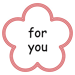 花の形のイラスト素材,　