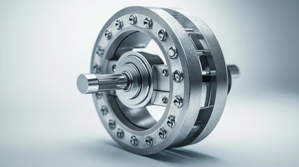 Secure Banking Lock with High-Detail 3D Rendering in Isolated Space