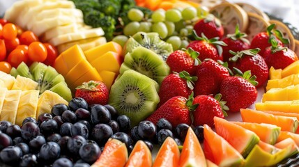 Obraz premium Vibrant Assortment of Fresh Tropical Fruits