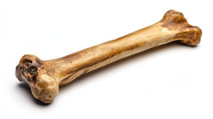 Isolated Dog Bone on White Background for Pet and Animal Use