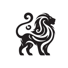 Ornate Lion Design.