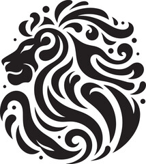 Ornate lion head design.