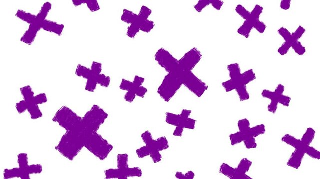 seamless pattern with purple flowers