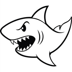 Naklejka premium a beautiful shark vector file