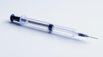 Isolated Insulin Pen on White Background with Sharp Needle