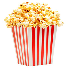 Large Tub of Freshly Popped Popcorn Ready for Movie Night