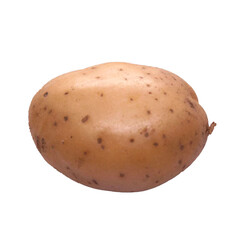 potatoes isolated on white background