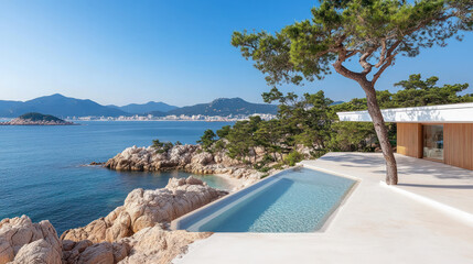 Scarpa modern villa architecture design by seaside